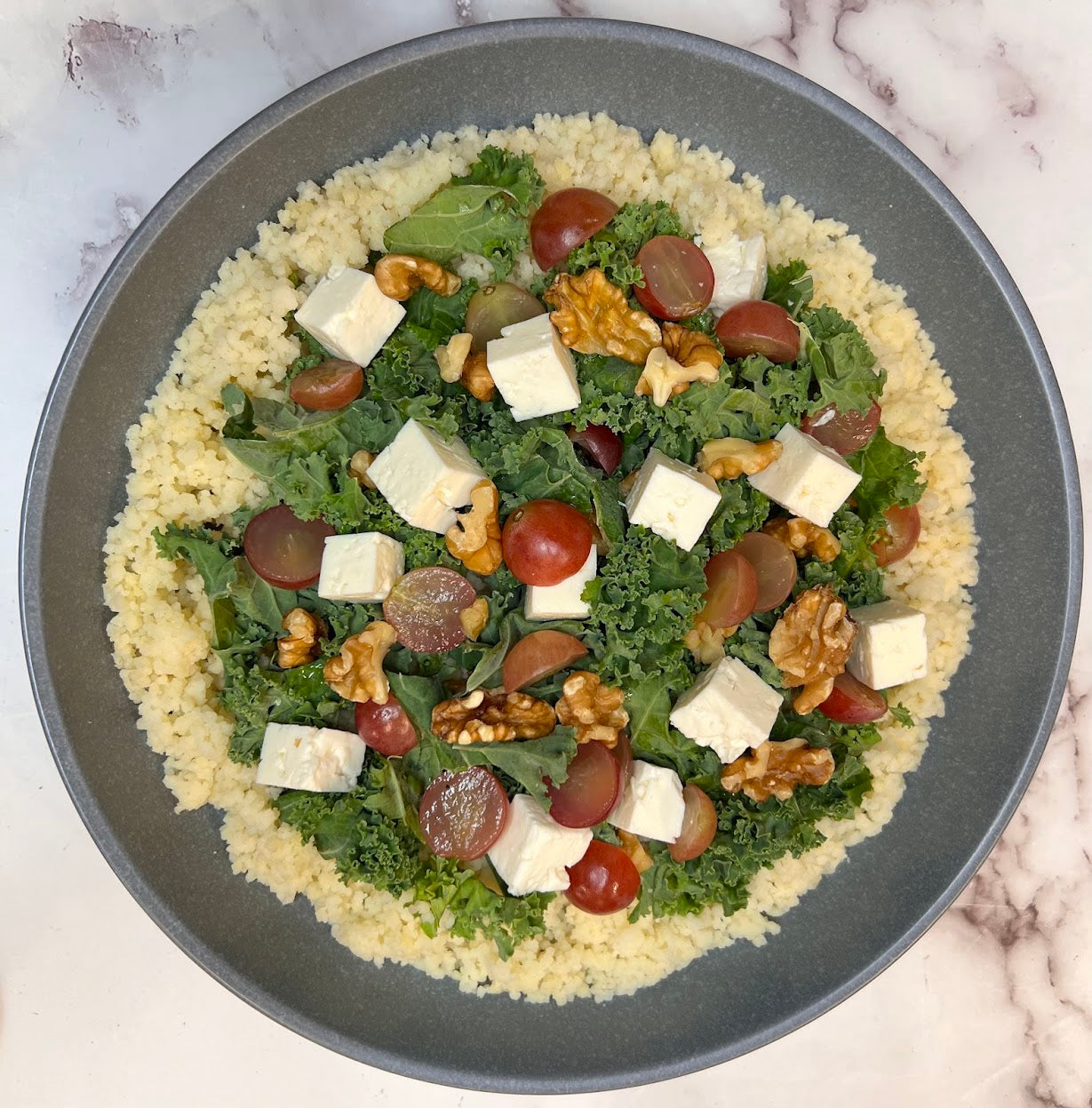 Kale, Grape & Feta Salad